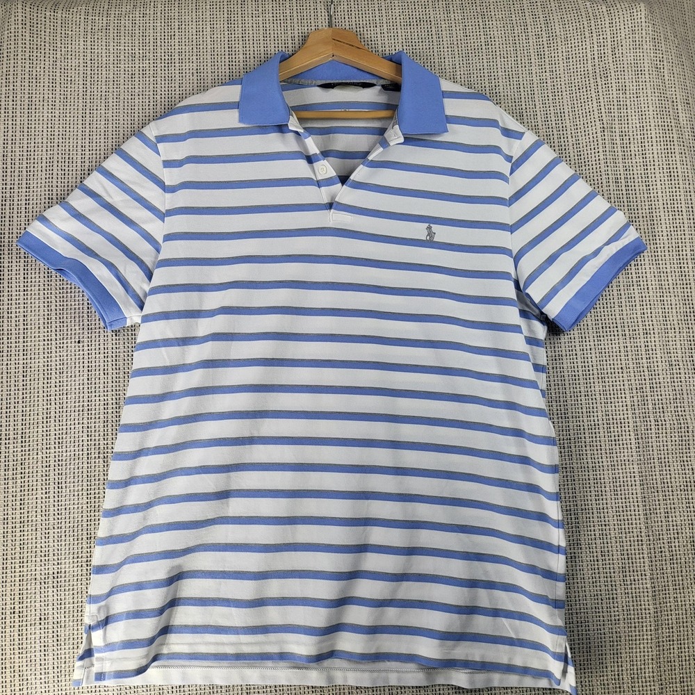 Polo Golf Ralph Lauren Shirt Mens XL Pro Fit Striped Classic Golf Peru
